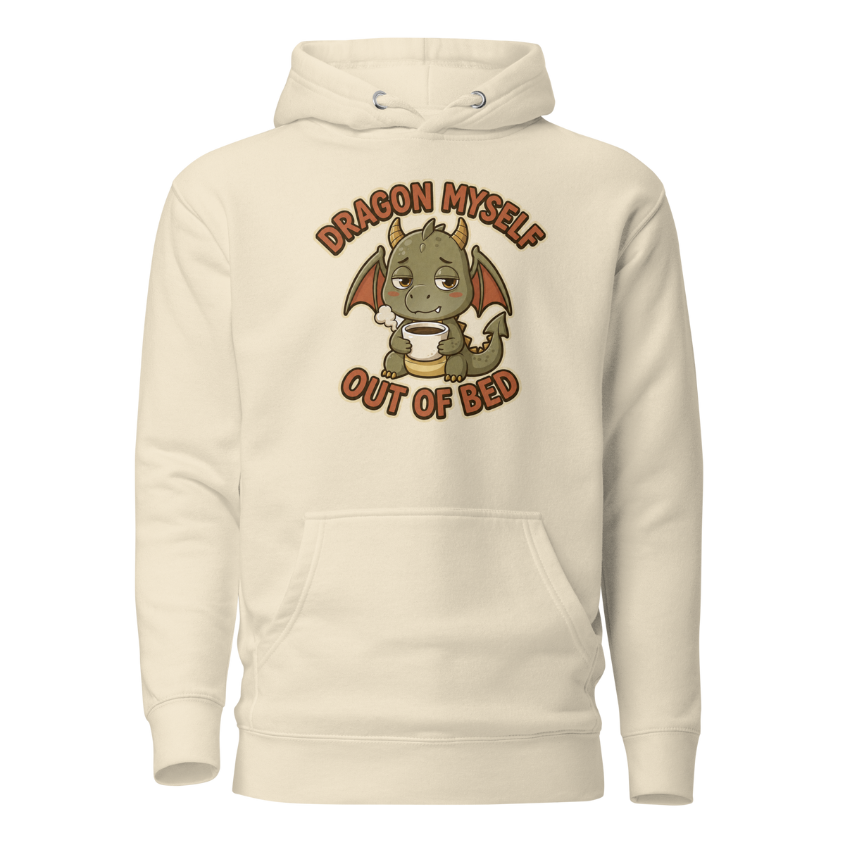 Dragon Myself Out of Bed Classic Hoodie - Bone
