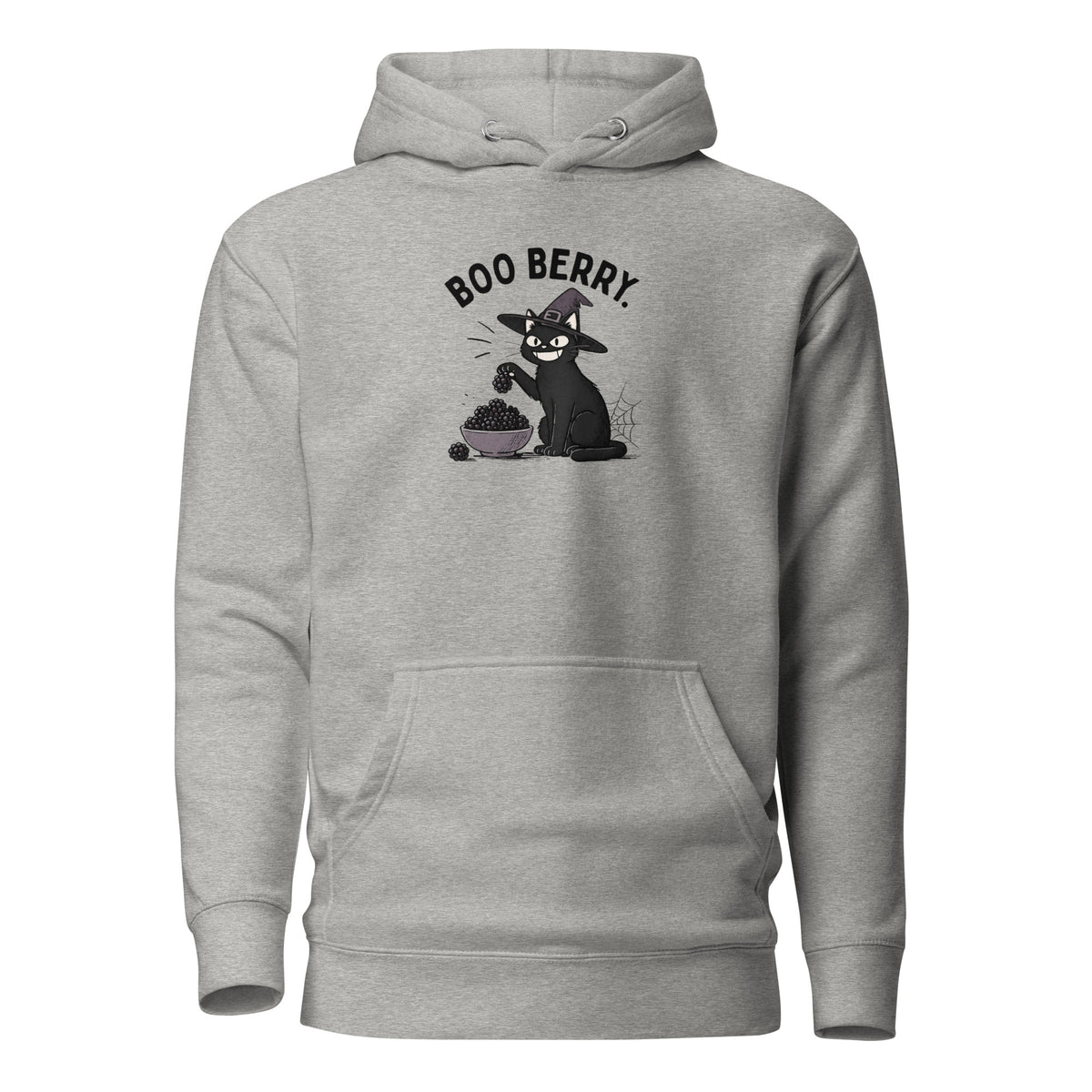 Boo Berry Hoodie in Carbon Grey, front