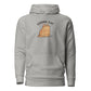 Chonk Cat Hoodie in Carbon Grey, front