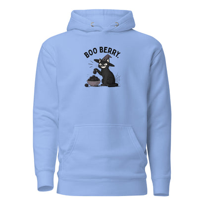 Boo Berry Hoodie in Carolina Blue, front