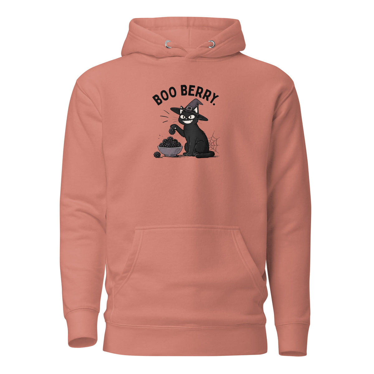 Boo Berry Hoodie in Dusty Rose, front