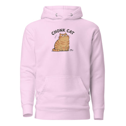 Chonk Cat Hoodie in Lavender, front