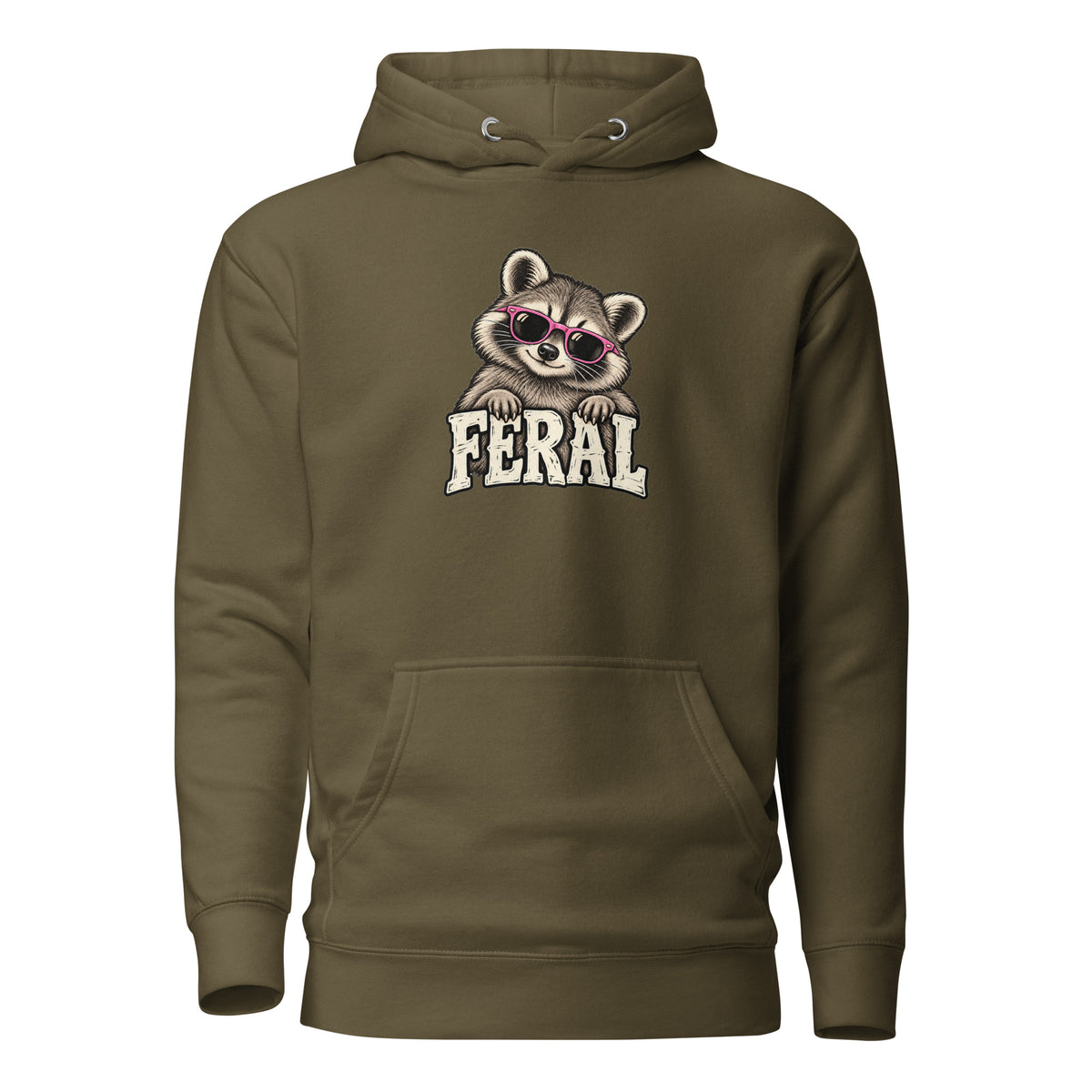 Feral Raccoon Classic Hoodie