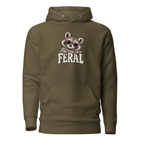 Feral Raccoon Classic Hoodie