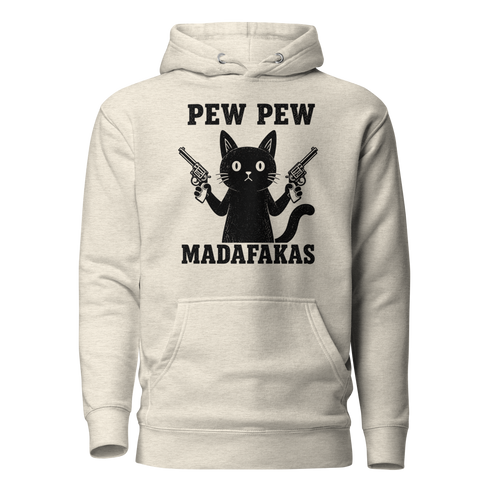 Pew Pew Madafakas Classic Hoodie - Oatmeal Heather