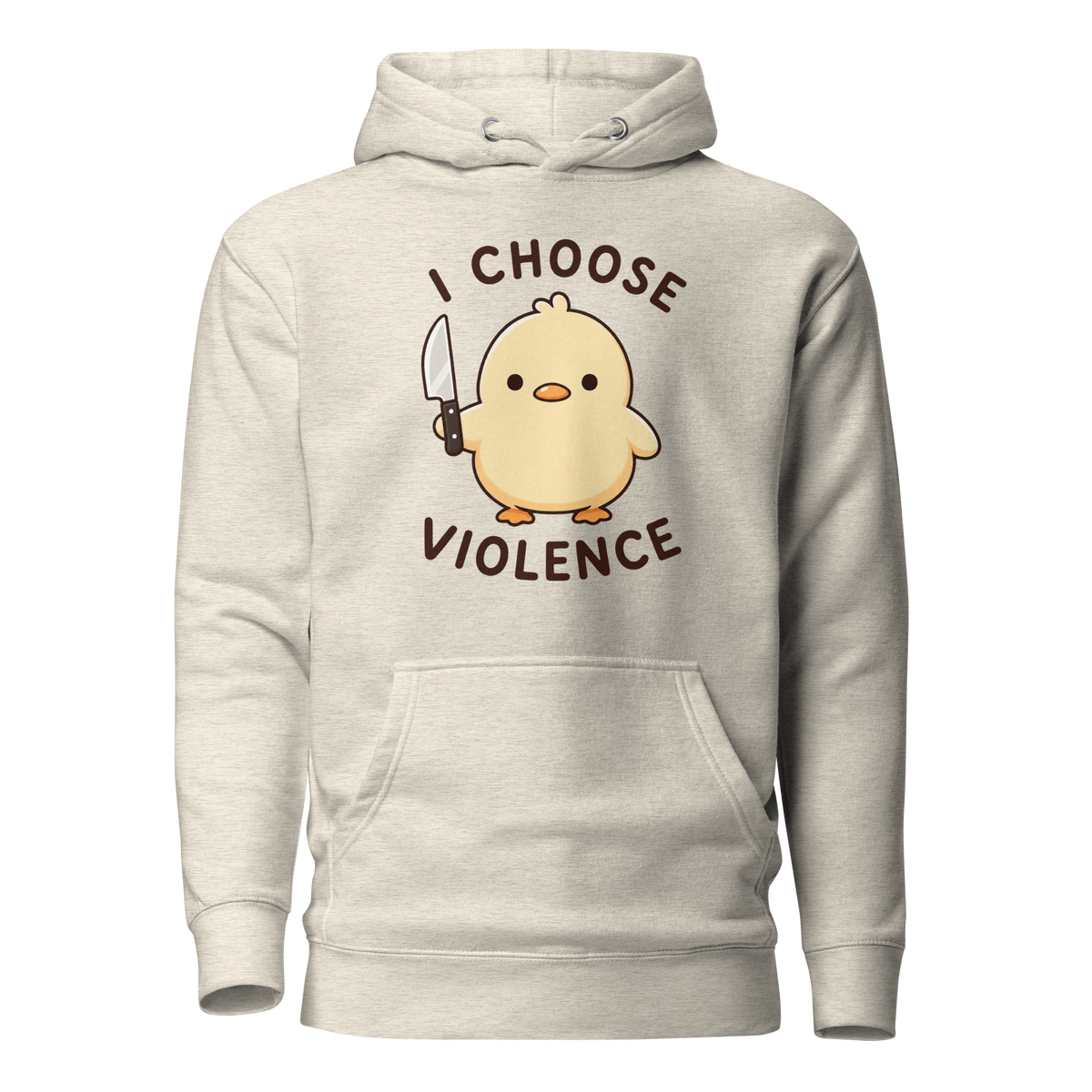 I Choose Violence Classic Hoodie - Oatmeal Heather