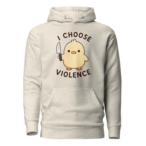 I Choose Violence Classic Hoodie - Oatmeal Heather