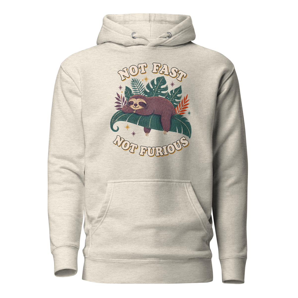 Not Fast Not Furious Classic Hoodie - Oatmeal Heather