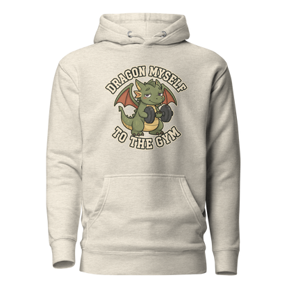 Dragon Myself to the Gym Classic Hoodie - Oatmeal Heather