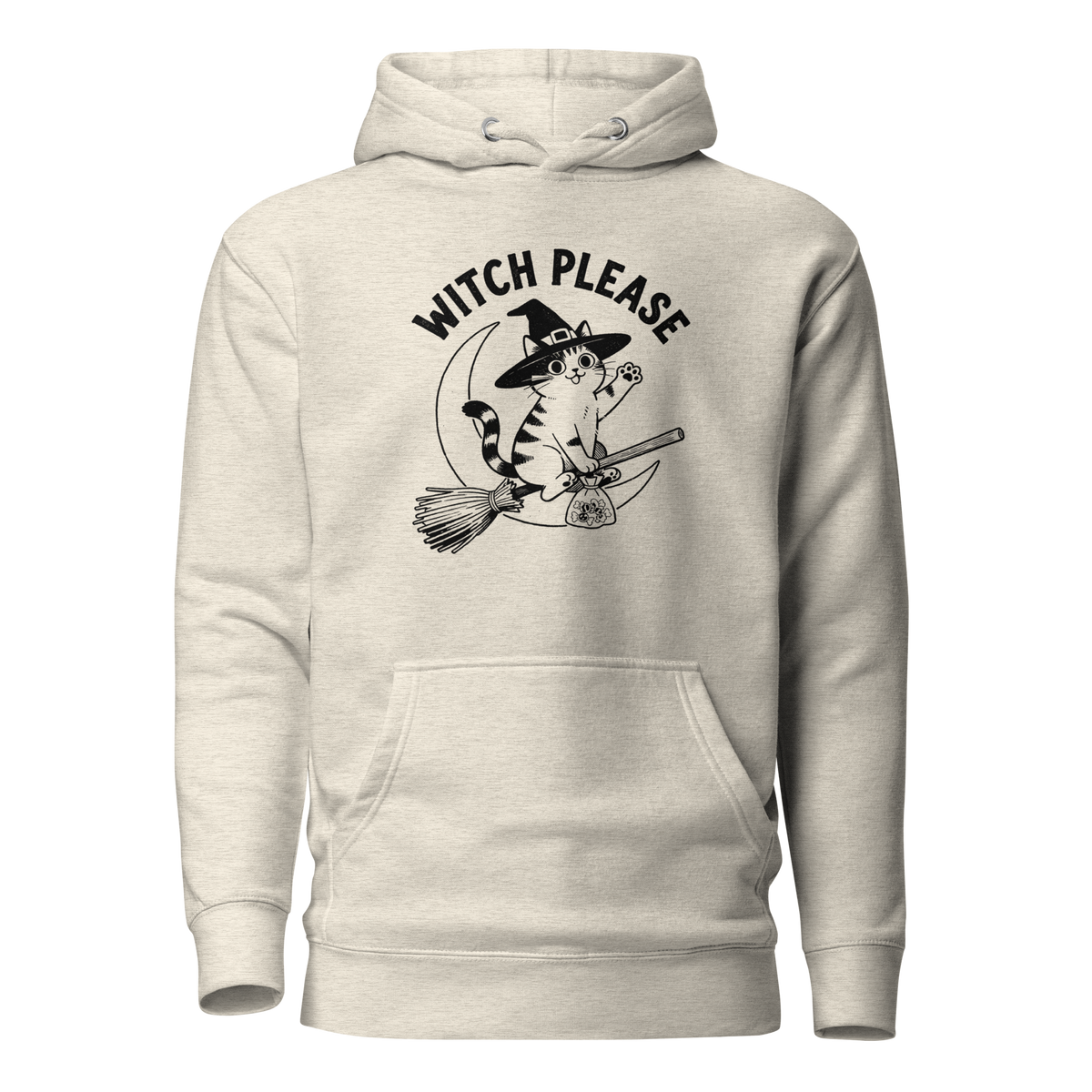 Witch, Please (Cat) Classic Hoodie - Oatmeal Heather