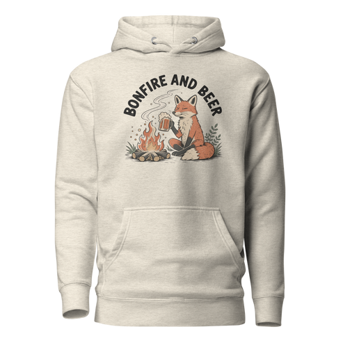 Bonfire and Beer Classic Hoodie - Oatmeal Heather
