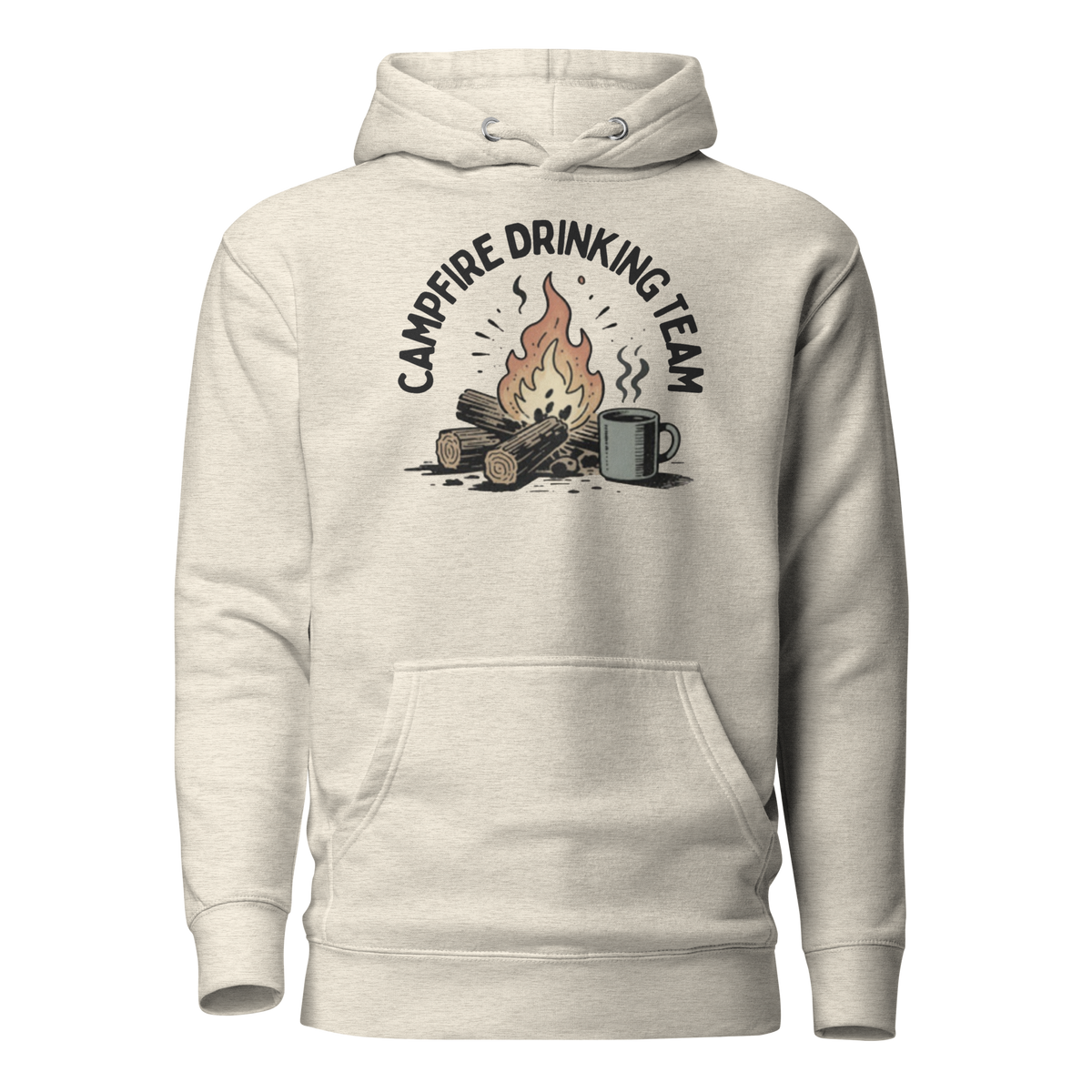 Campfire Drinking Team Classic Hoodie - Oatmeal Heather