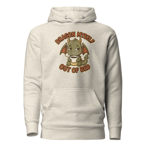 Dragon Myself Out of Bed Classic Hoodie - Oatmeal Heather