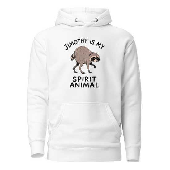 Jimothy Is My Spirit Animal Classic Hoodie - White