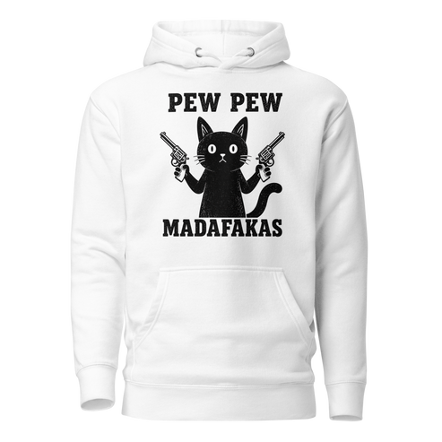Pew Pew Madafakas Classic Hoodie - White