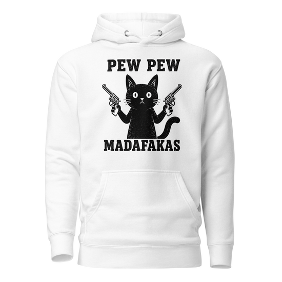 Pew Pew Madafakas Classic Hoodie - White