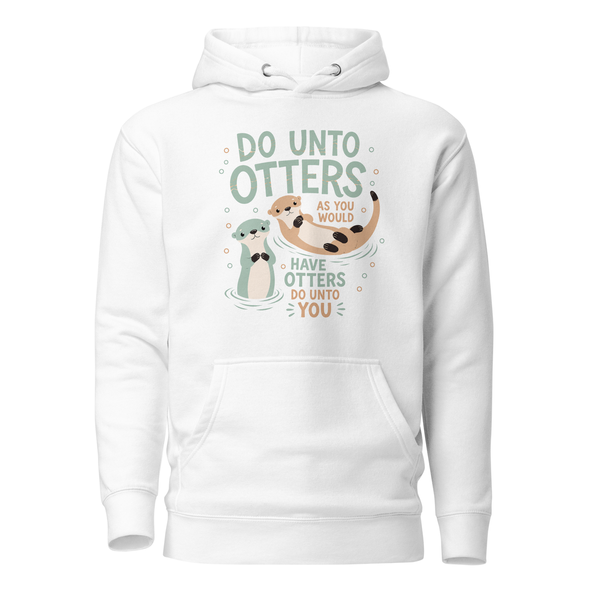 Do Unto Otters Classic Hoodie - White