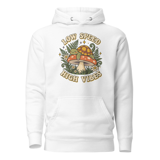 Low Speed High Vibes Classic Hoodie - White