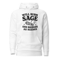 Will Burn Sage & Bridges as Needed Classic Hoodie - White