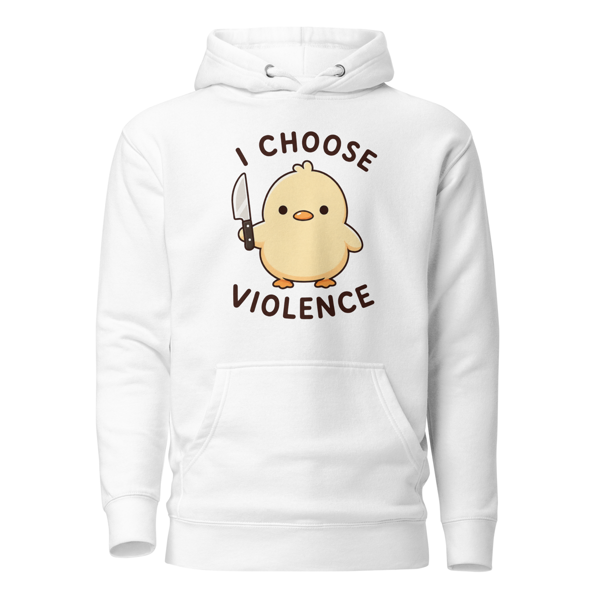 I Choose Violence Classic Hoodie - White