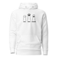 Rock Paper Scissors Classic Hoodie - White