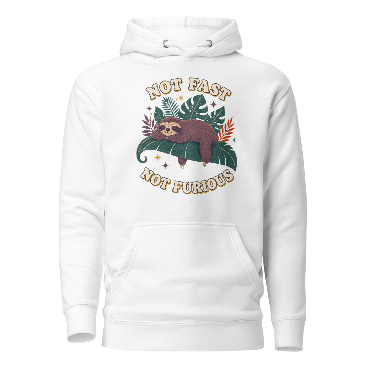 Not Fast Not Furious Classic Hoodie - White