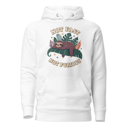 Not Fast Not Furious Classic Hoodie - White