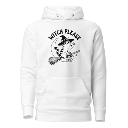 Witch, Please (Cat) Classic Hoodie - White