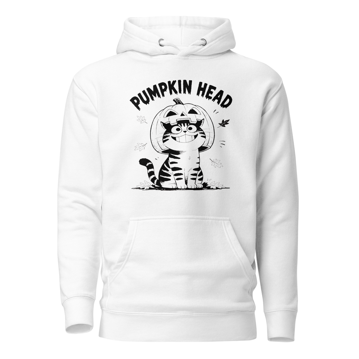 Pumpkin Head Classic Hoodie - White