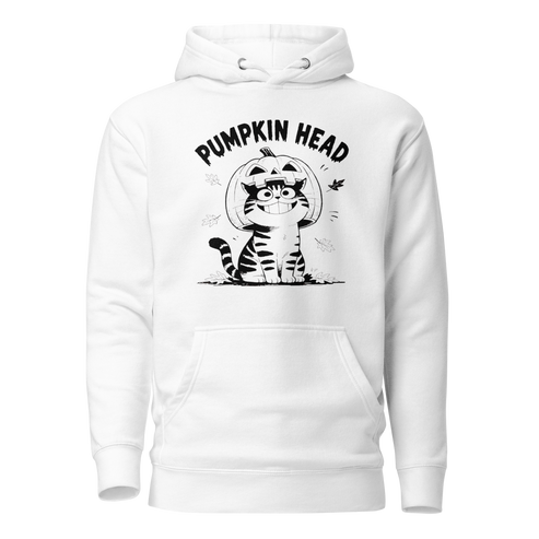 Pumpkin Head Classic Hoodie - White