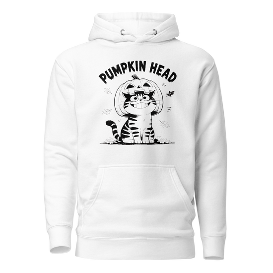 Pumpkin Head Classic Hoodie - White