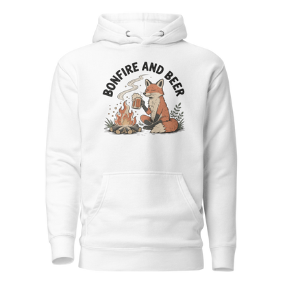 Bonfire and Beer Classic Hoodie - White