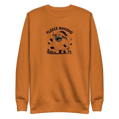 Fleece Navidad Sweatshirt in Adobe, front