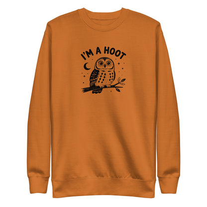 I'm a Hoot Sweatshirt in Adobe, front