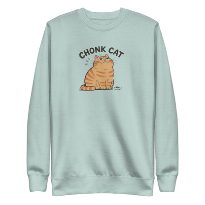 Chonk Cat Sweatshirt in Agave, front
