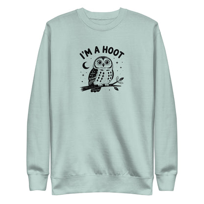 I'm a Hoot Sweatshirt in Agave, front