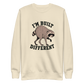 Jimothy: I'm Built Different Sweatshirt - Bone