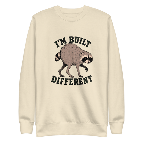 Jimothy: I'm Built Different Sweatshirt - Bone