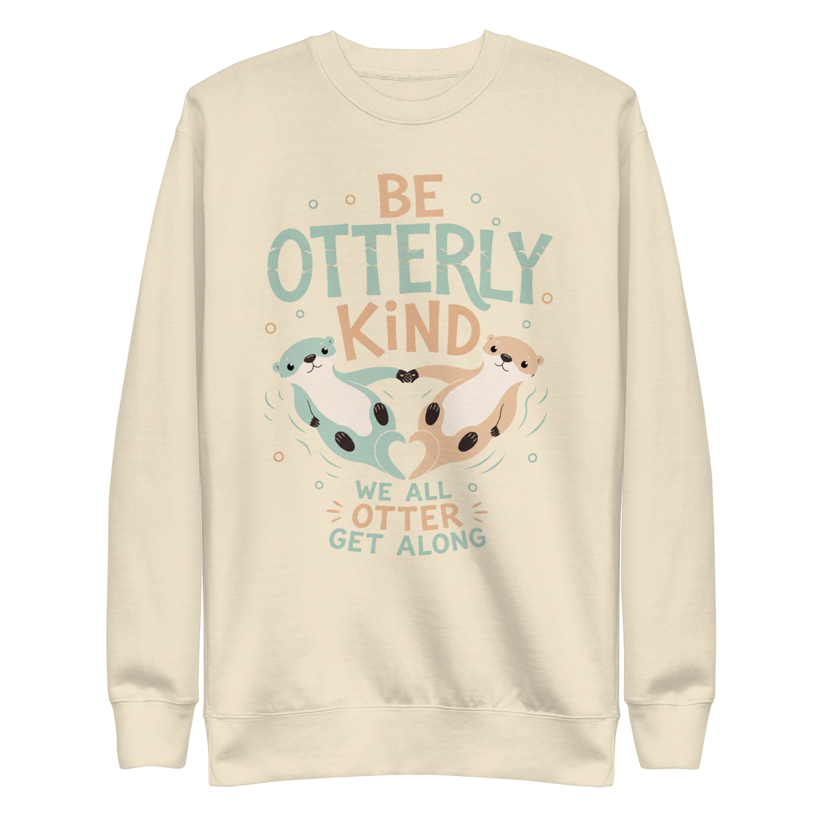 Be Otterly Kind Sweatshirt - Bone
