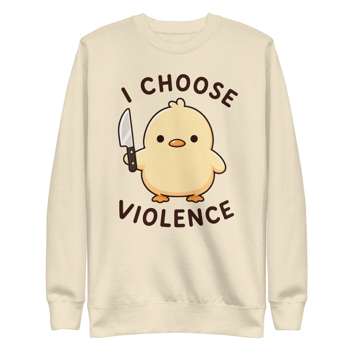 I Choose Violence Sweatshirt - Bone