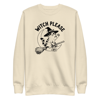 Witch, Please (Cat) Sweatshirt - Bone