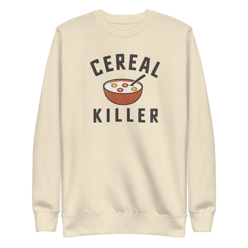Cereal Killer Sweatshirt - Bone