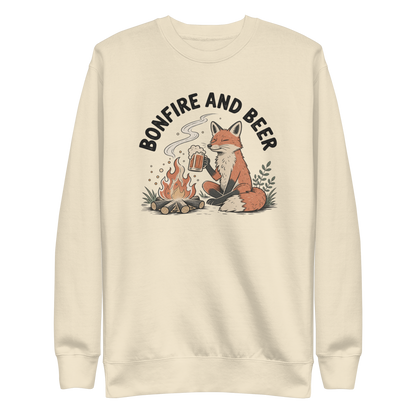 Bonfire and Beer Sweatshirt - Bone