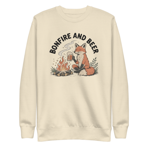 Bonfire and Beer Sweatshirt - Bone