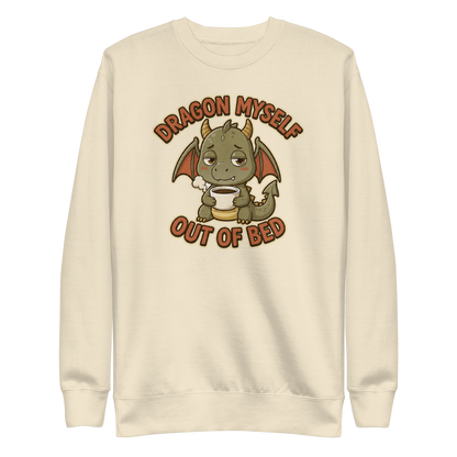Dragon Myself Out of Bed Sweatshirt - Bone