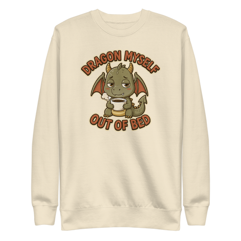 Dragon Myself Out of Bed Sweatshirt - Bone