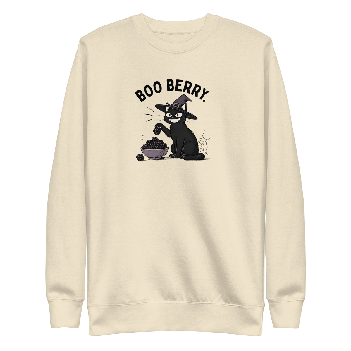Boo Berry Sweatshirt in Bone, front