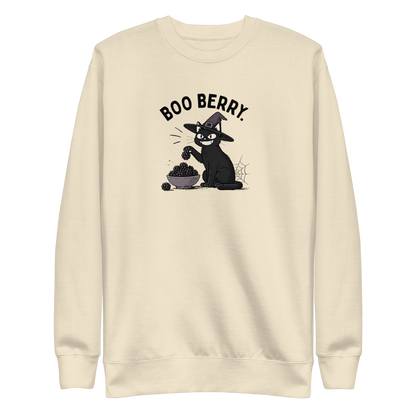 Boo Berry Sweatshirt in Bone, front