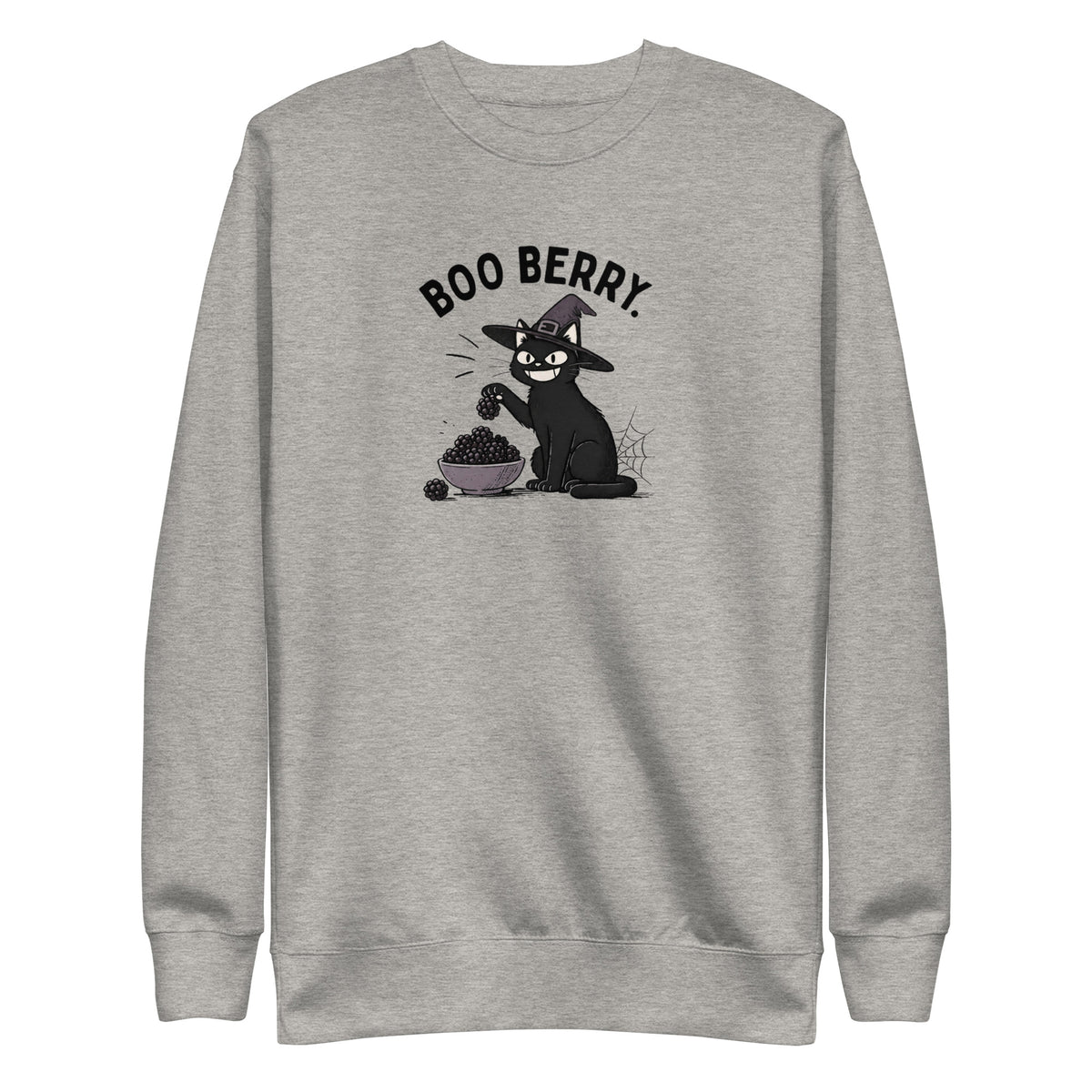 Boo Berry Sweatshirt in Carbon Grey, front