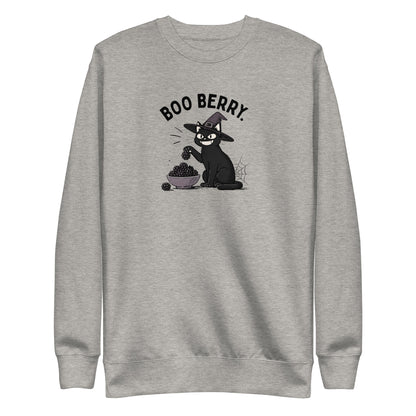 Boo Berry Sweatshirt in Carbon Grey, front